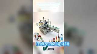 Hands-on Operation of a Fully Automatic Filling, Capping and Double-sided Labeling Production Line