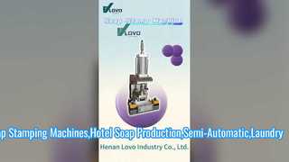 Hands-on demonstration of the soap stamp machine