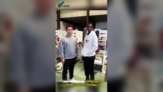 Welcome Kenyan customers to visit the Longwo soap production line factory